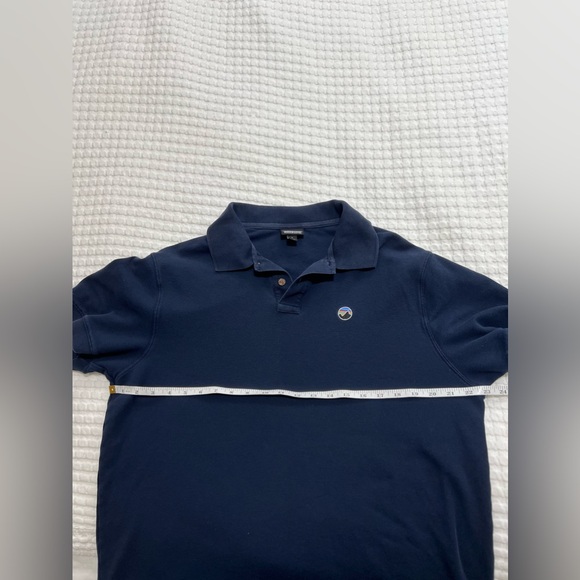 Patagonia Men’s Dark Blue Size L Organic Cotton Short Sleeve Polo T-Shirt - Picture 7 of 12